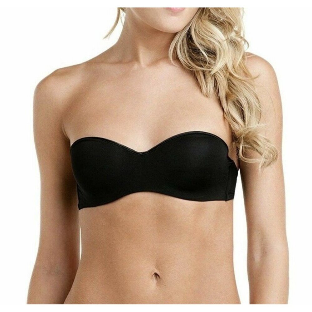 🆕NATORI Reflex Push-Up Strapless Convertible Bra 34C Black #774495 - Picture 5 of 11